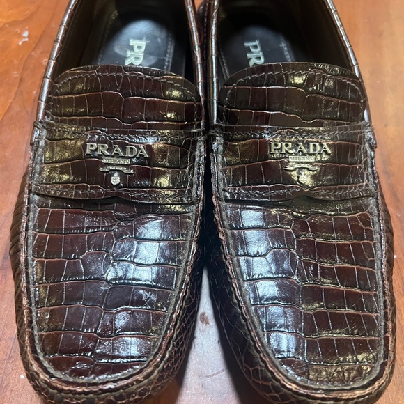 Prada Men's Brown Loafers - Picture 1 of 5